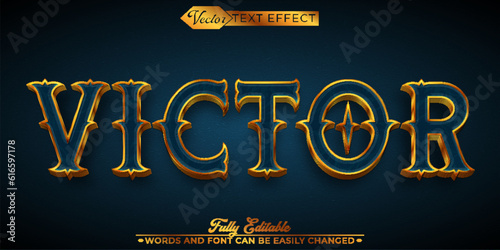Historic Victor Editable Text Effect Template