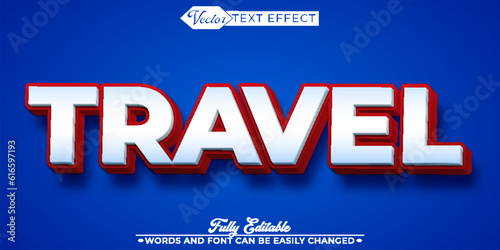 Cartoon Travel Editable Text Effect Template