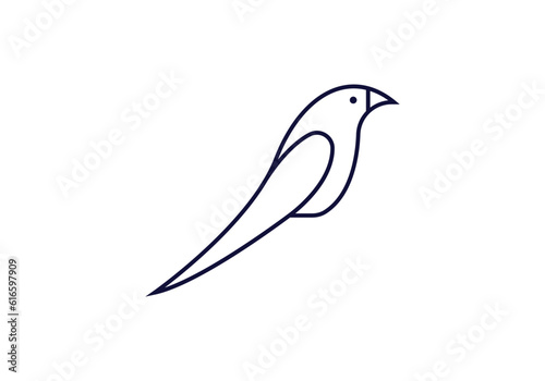 bird shape isolated on white background