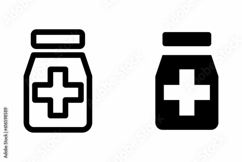 pharmacy icon.pharmacy icon vector in flat style and black outline