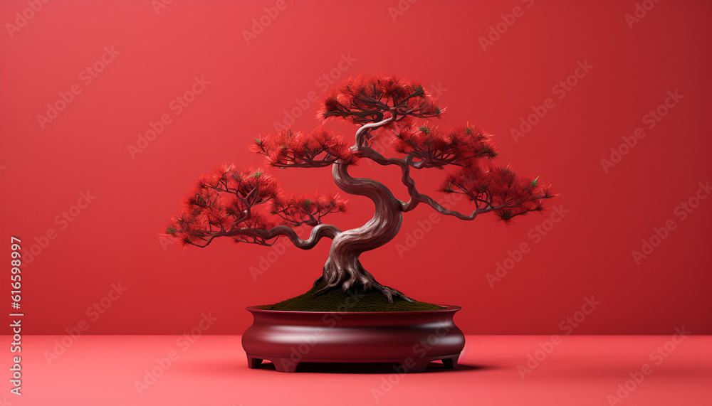 Fototapeta premium bonsai tree in a pot