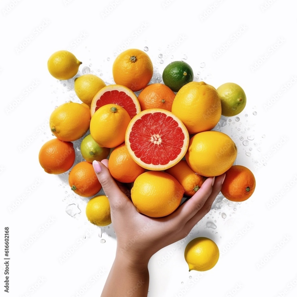 fruits in the hands generative AI fruits in the hands generative AI