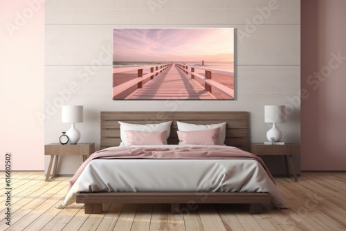 Honeymoon Suite tropicana beach with 180 angle sea view (AI generative)