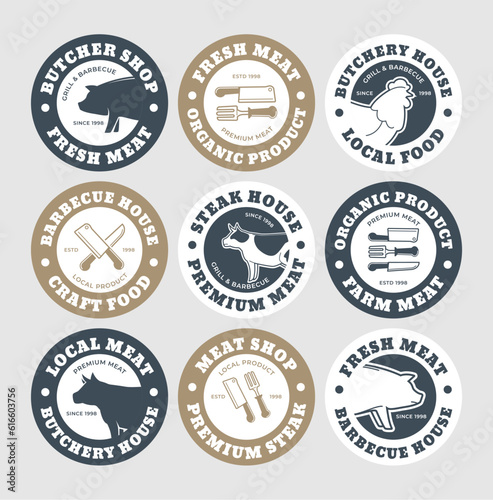 Sticker tag set design for fresh meat product