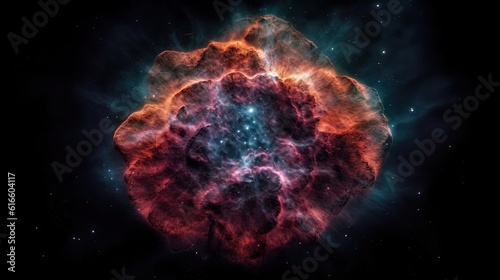 space galaxy cloud nebula. Stary night cosmos. Universe science astronomy. Supernova background generative AI