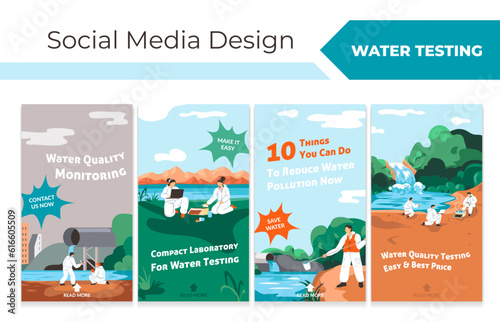 Social media stories set with water testing service