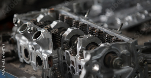 Car metal engine. car engine part