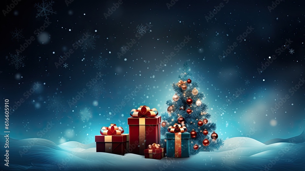 christmas background created using generative AI tools christmas background created using generative AI tools