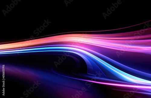 Neon light wave background artwork 3d Rendering, Abstract Background, Light Background, Color Background, 