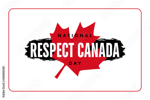 Respect Canada Day, background template Holiday concept