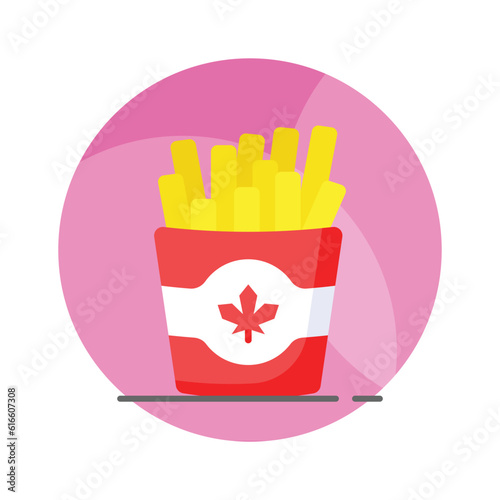 Yummy french fries vector design in modern style, ready to use icon