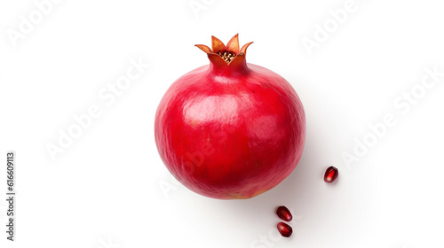Fresh pomegranate on a white background
