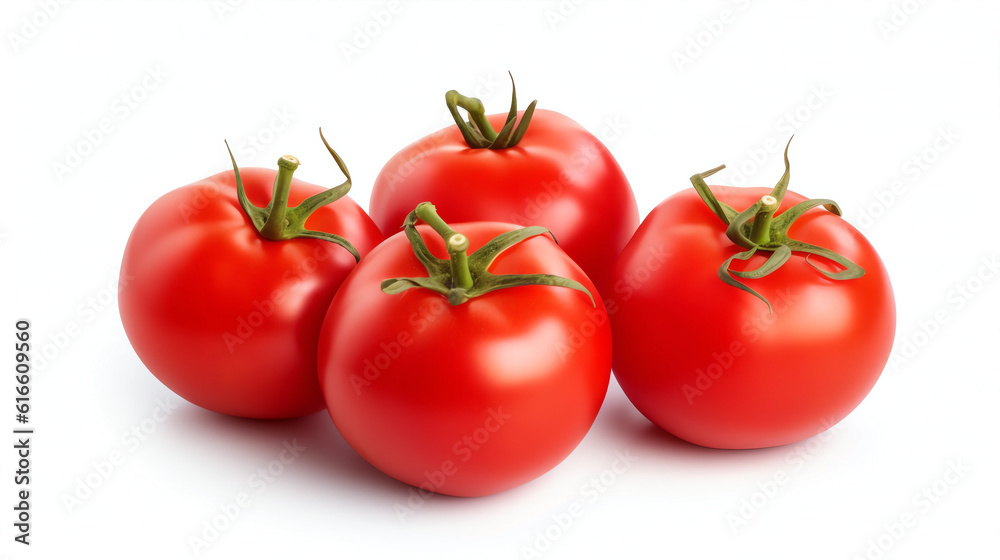 Fresh tomatoes on a white background
Fresh tomatoes on a white background