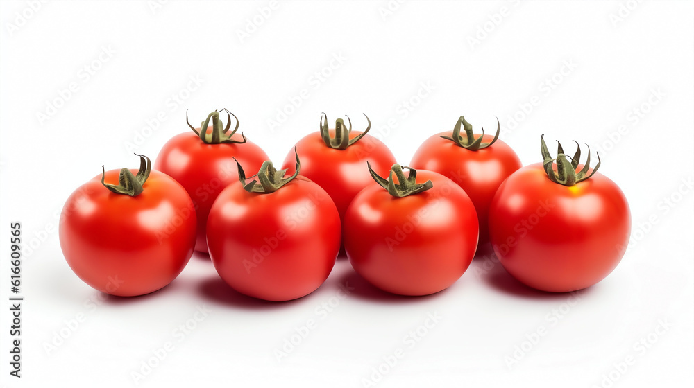 Fresh tomatoes on a white background
Fresh tomatoes on a white background