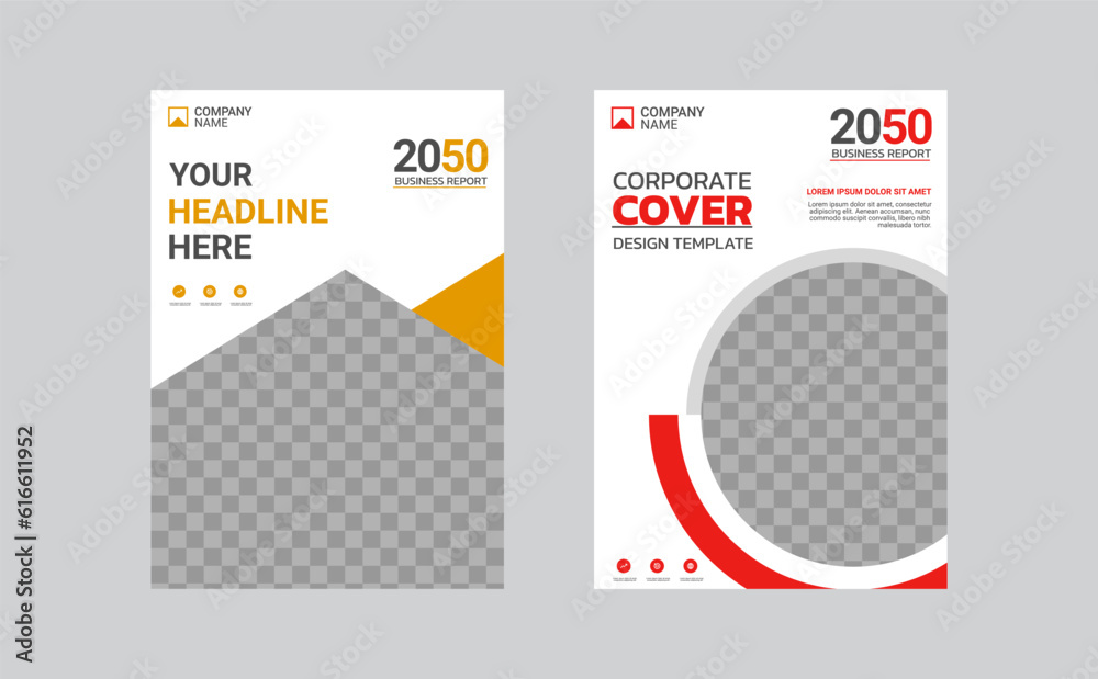Creative corporate book cover design