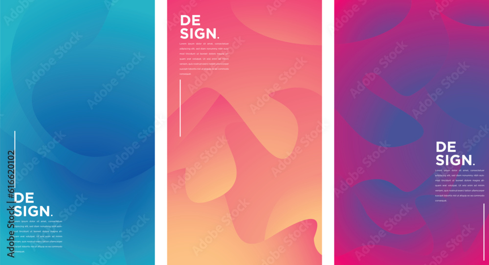 vector colorful abstract fluid geometric Gradient background