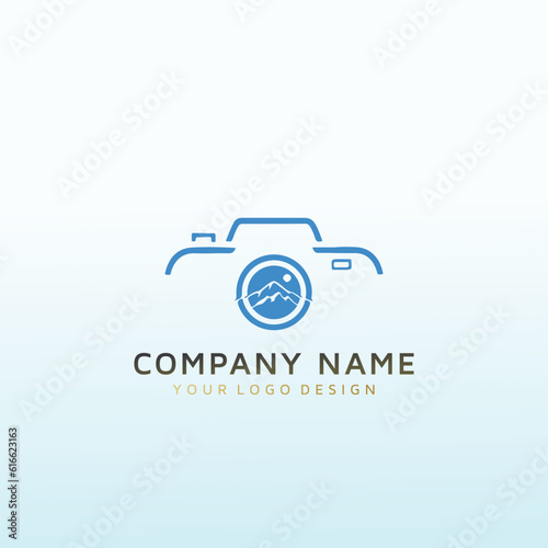Mountain Photography vector logo design