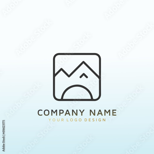 Mountain Photography vector logo design