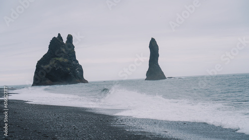 Black Sand Beach In Iceland
