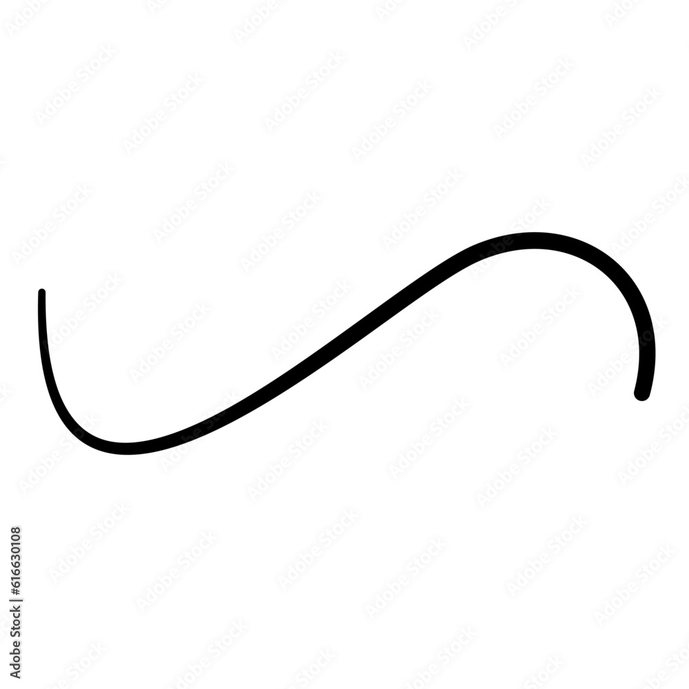 curve line illustration element