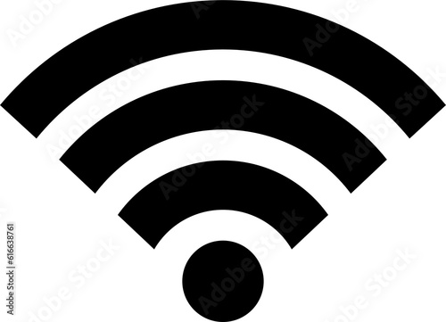 Wifi Icon Black Color photo