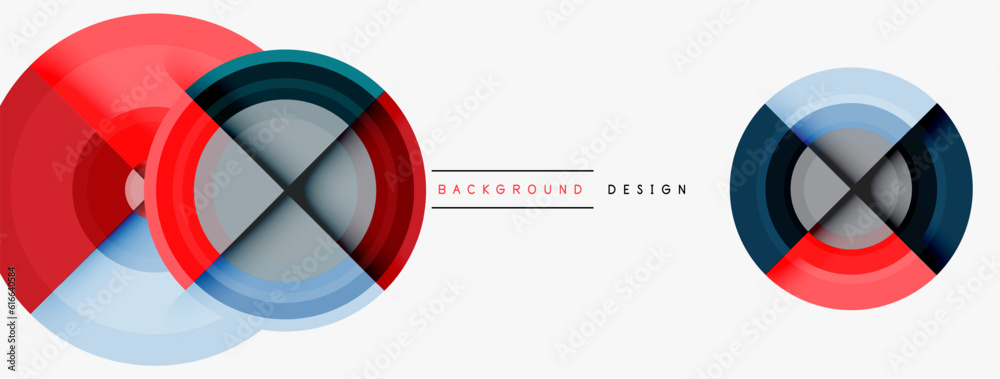 Obraz premium Circle pattern background. Abstract backgrounds bundle for wallpaper, banner, background, landing page, wall art, invitation, prints, posters