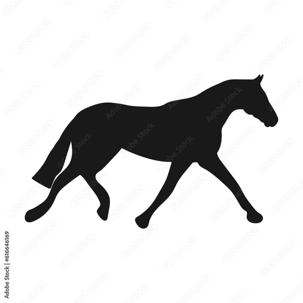 Horse. Isolated icon on a white background