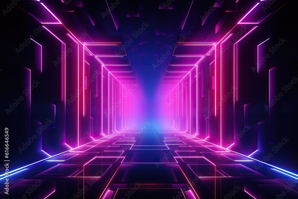 Abstract sci-fi background material,technology neon background Abstract sci-fi background material,technology neon background