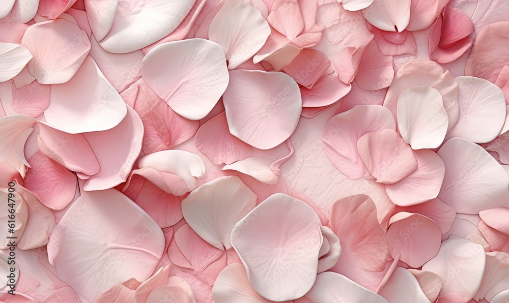 Obraz premium a close up of a bunch of pink flowers on a wall. generative ai