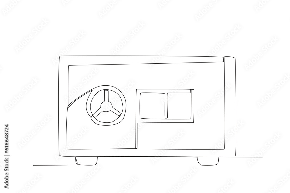 Large Safe Bank, protection, security one line art. Continuous line drawing of bank, money, finance, financial, payment, data, savings, economic, credit with an inscription, lettering, handwritten.
Large Safe Bank, protection, security one line art. Continuous line drawing of bank, money, finance, financial, payment, data, savings, economic, credit with an inscription, lettering, handwritten.