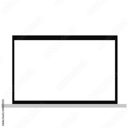 Laptop vector illustration isolated on white background done in flat style