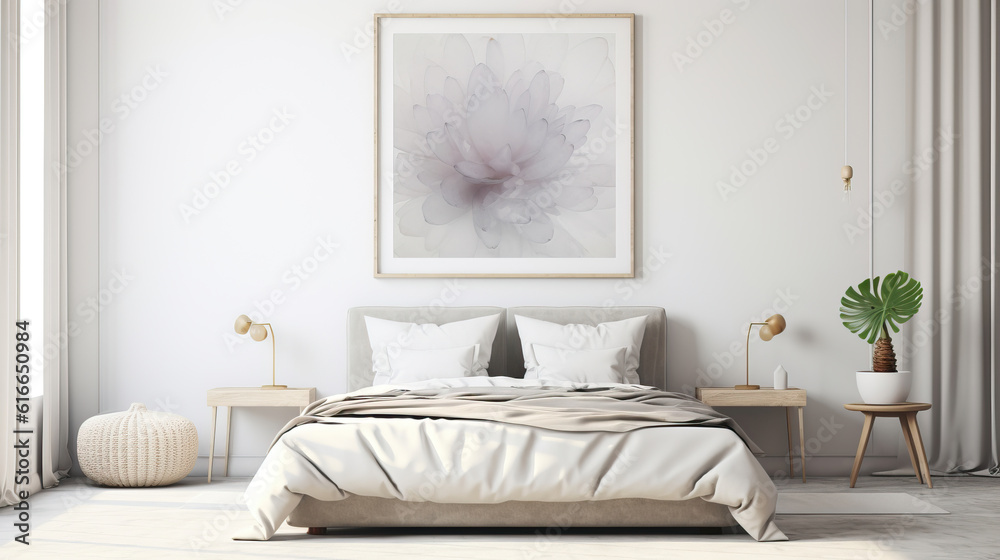 Mockup frame in Bedroom Interior Background , Mockups Design 3D, HD Mockup frame in Bedroom Interior Background , Mockups Design 3D, HD