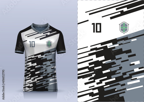 t-shirt sport design template, Soccer jersey mockup for football club.
