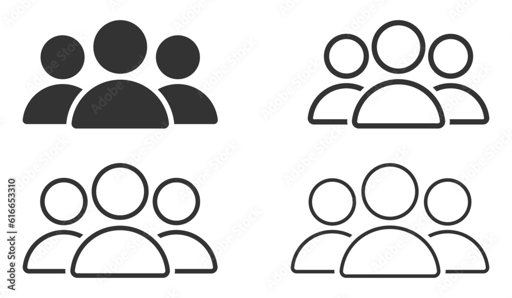 community vector icons. Group vector icons. Vector avatar signs community vector icons. Group vector icons. Vector avatar signs