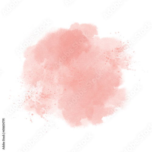 Pastel pink watercolor paint brush stroke background for banner or valentine s day and wedding elements 