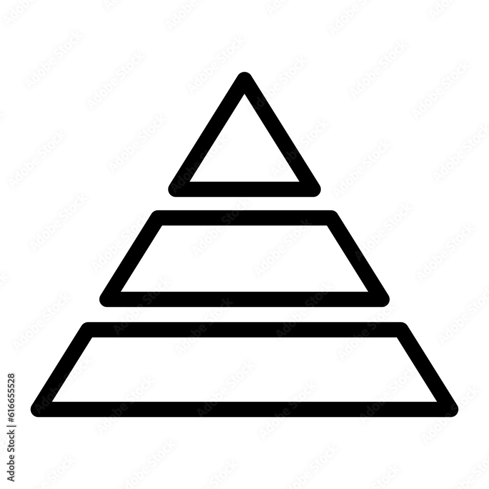 pyramid chart icon pyramid chart icon