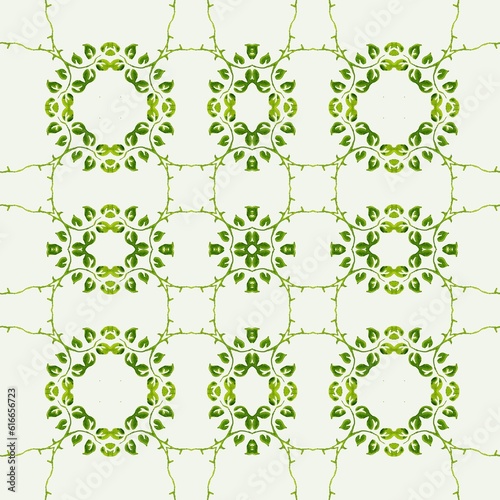 Florales Muster mit Blüten Textur Hintergrund Landhausstil grün