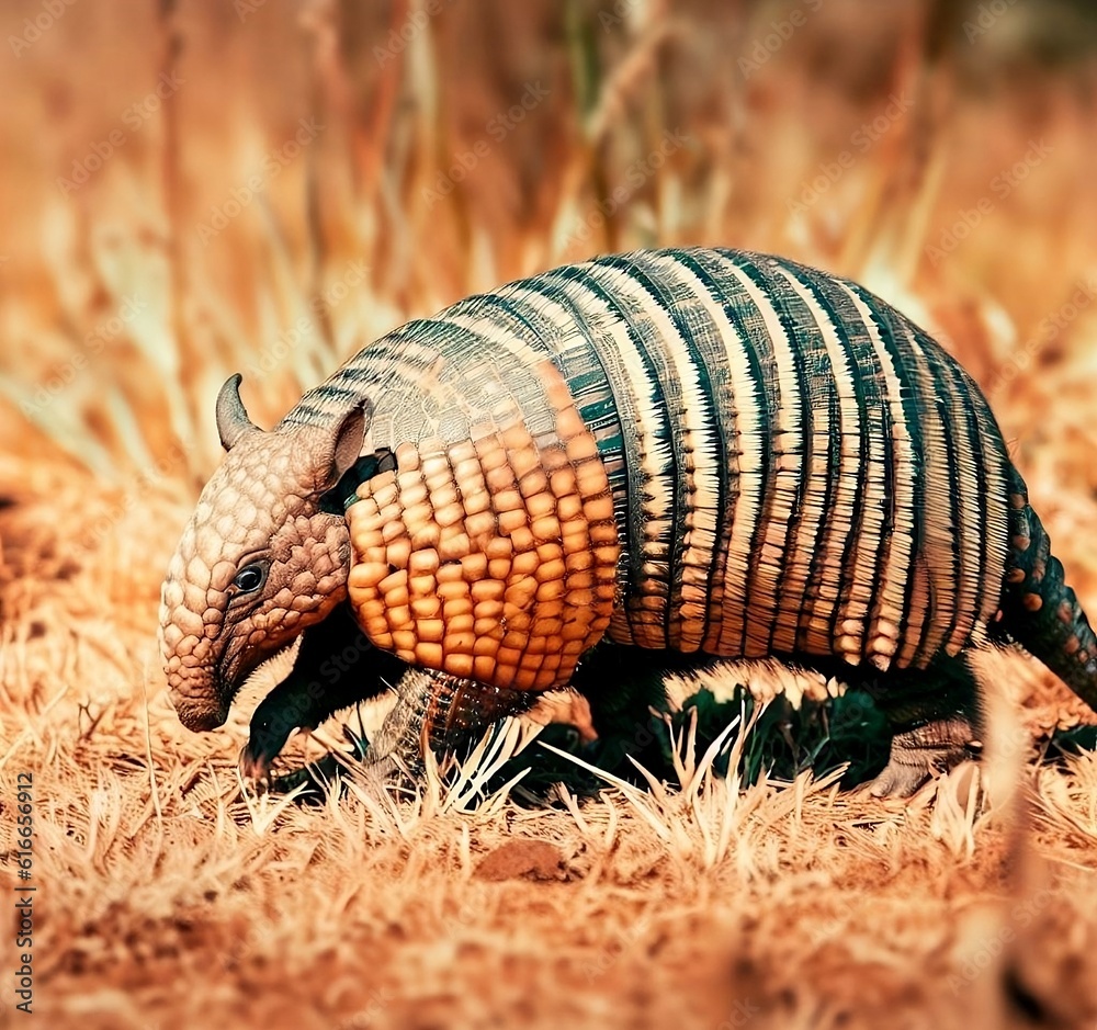 Obraz premium Brazilian Three-banded Armadillo