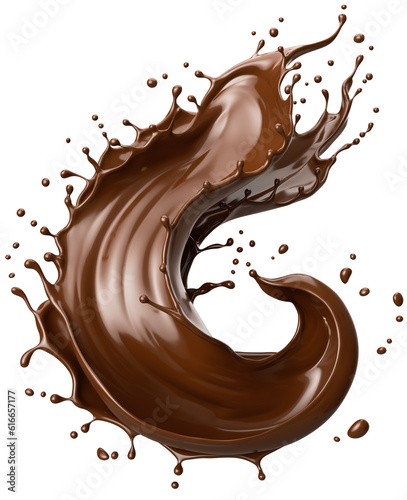 chocolate splash and pouring.
