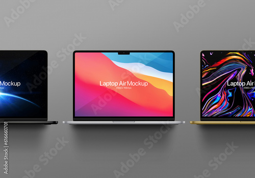 Laptop Air Mockup Set
