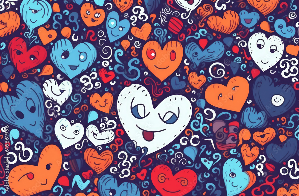 Kawaii doodle monsters, city, cat, robot for child coloring books, Generative AI Kawaii doodle monsters, city, cat, robot for child coloring books, Generative AI