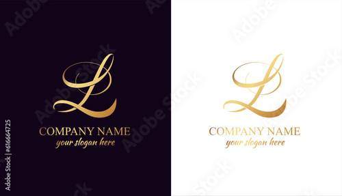 L logo. L letter logo template elements. personal monogram. Vector elegant logo. letter L logo design letter L luxurious photo