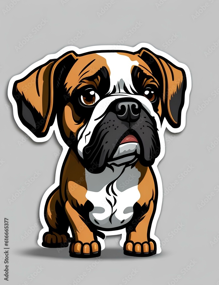 Furry Friends Forever: Cartoon Dog Sticker Designs Celebrating the Bond with Dogs