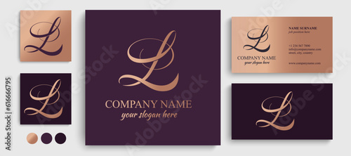 L logo. L letter logo template elements. personal monogram. Vector elegant logo. letter L logo design letter L luxurious