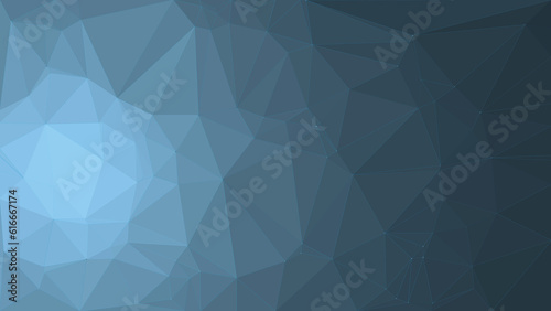 Pale Blue Abstract triangle low poly pattern with same tone line mesh and connected dots, polygonal geometric color, Technology concept background, Vector for Web, Mobile Interfaces or Print