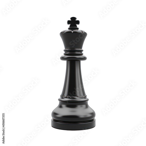 Photo Black chess bishop piece