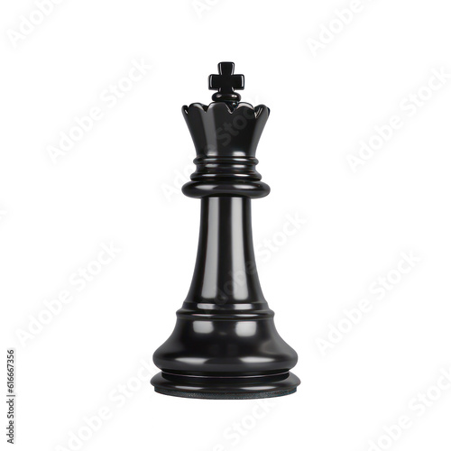 Leinwand Poster Black chess bishop piece