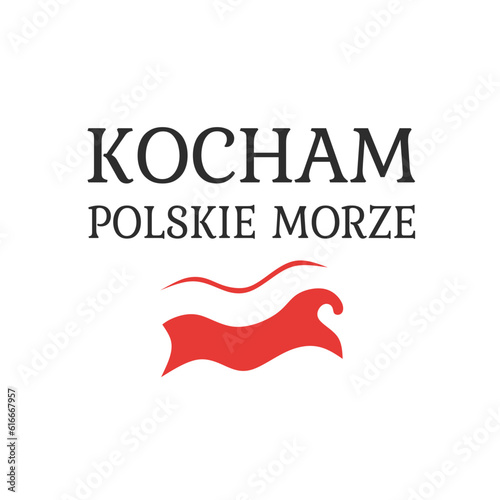 kocham polskie morze - nadruk na koszulkę photo
