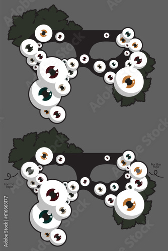 Mask with eyes for Halloween