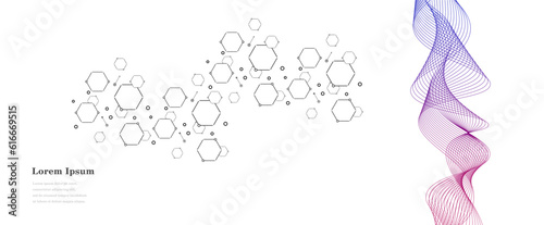 幾何学 抽象 遺伝子 波 科学 背景 透過